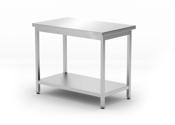 HENDI Mitteltisch mit Ablage – verschraubt, Tiefe 600 mm