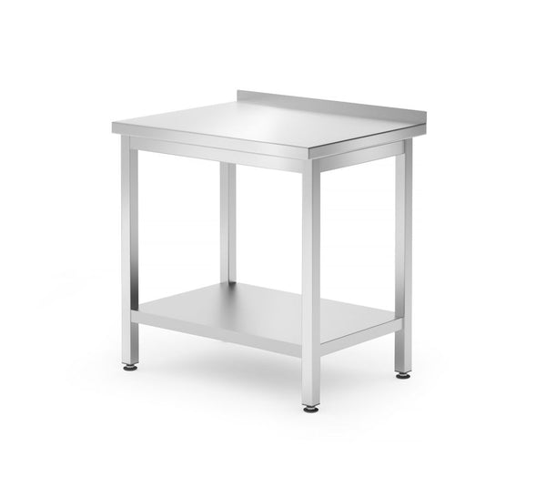 HENDI Wandtisch mit Ablage – verschraubt, Tiefe 600 mm