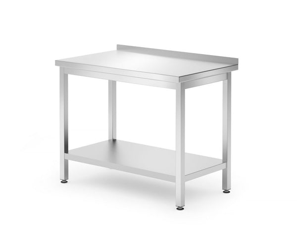 HENDI Wandtisch mit Ablage – verschraubt, Tiefe 600 mm
