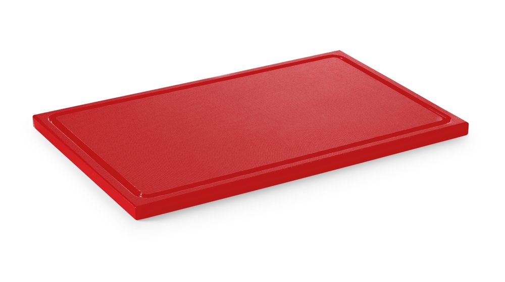 HENDI Schneidebrett HACCP GN 1/1, rot 530x325x25 mm HDPE