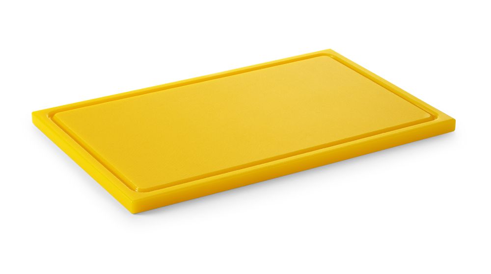 HENDI Schneidebrett HACCP GN 1/1, gelb 530x325x25 mm HDPE