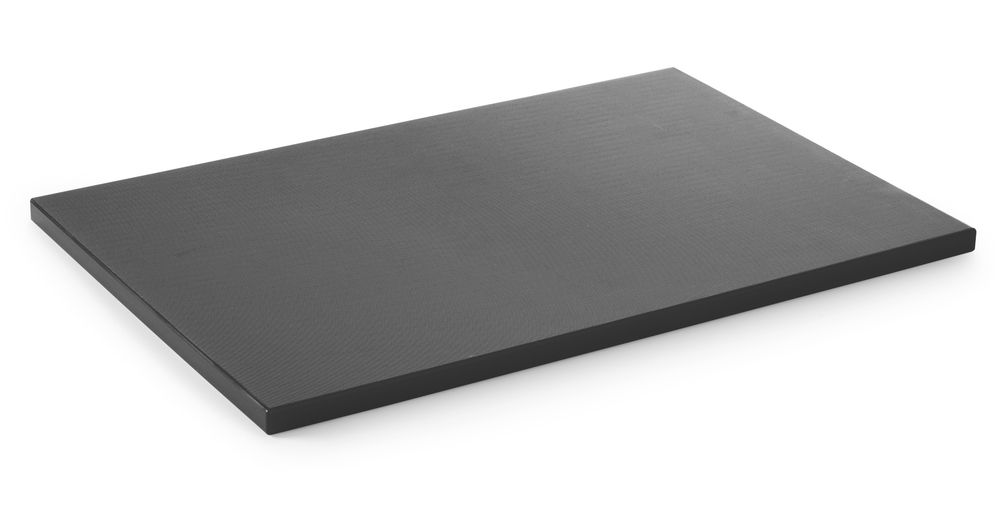 HENDI Schneidbrett HACCP 600x400, schwarz 600x400x25 mm HDPE