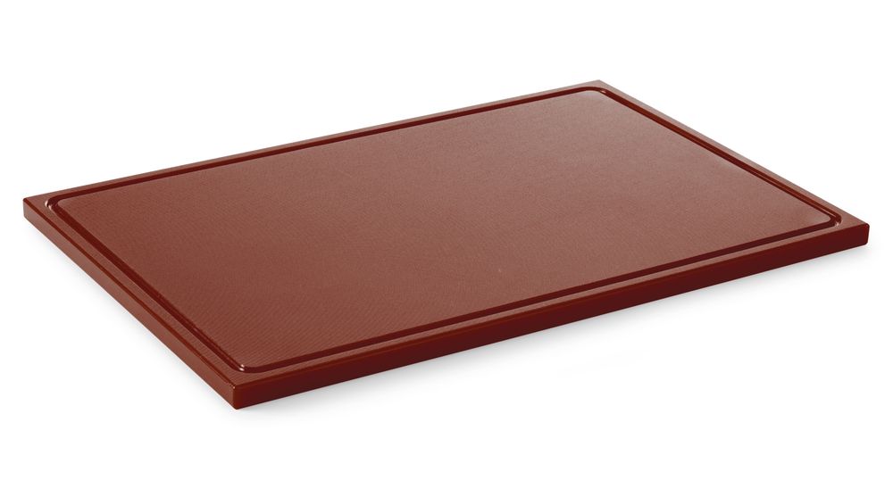HENDI Schneidbrett HACCP 600x400, bruin 600x400x25 mm HDPE