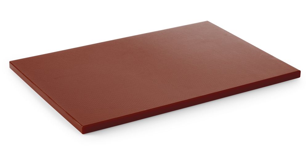 HENDI Schneidbrett HACCP 600x400, bruin 600x400x25 mm HDPE
