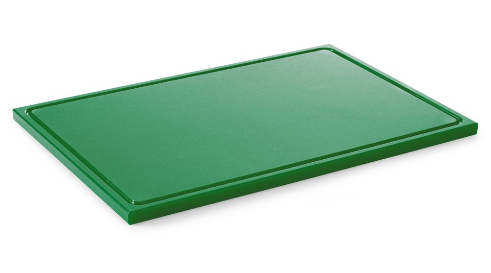 HENDI Schneidbrett HACCP 600x400, grün 600x400x25 mm HDPE