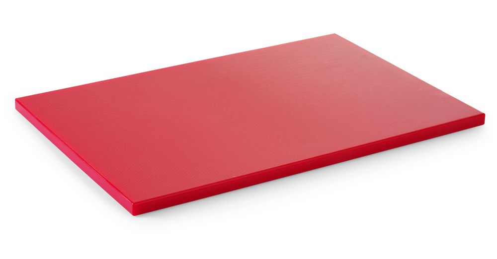 HENDI Schneidbrett HACCP 600x400, rot 600x400x25 mm HDPE