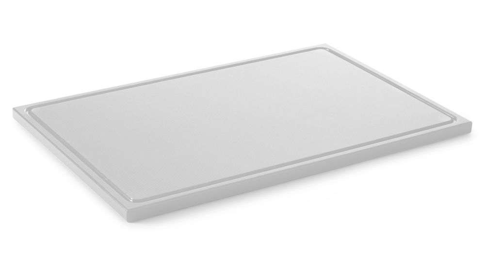 HENDI Schneidbrett HACCP 600x400, weiß 600x400x25 mm HDPE