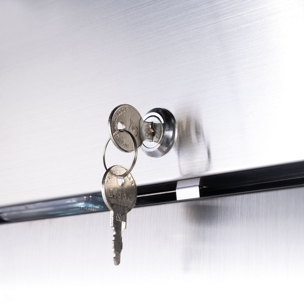 Stalgast Starline Doppeltür-Kühlschrank, Edelstahl, GN 2/1, 1480x830x2010 mm (BxTxH)