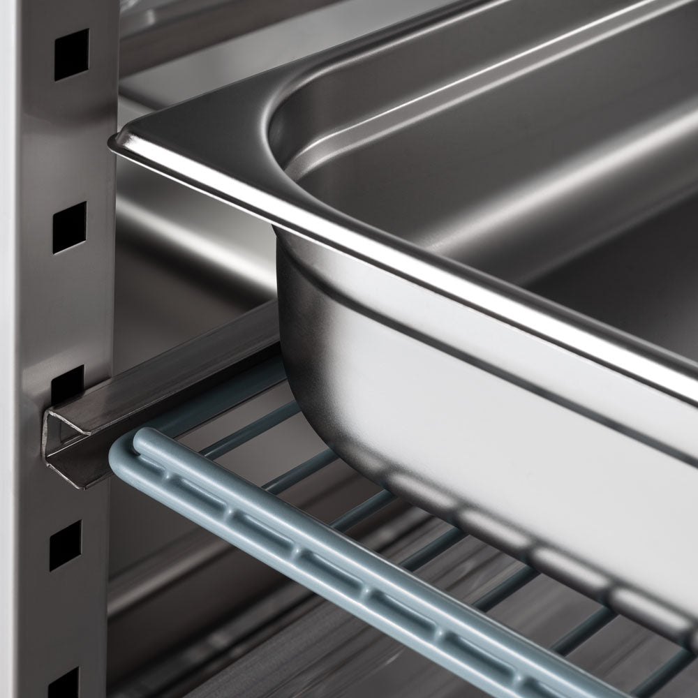 Stalgast Starline Doppeltür-Kühlschrank, Edelstahl, GN 2/1, 1480x830x2010 mm (BxTxH)