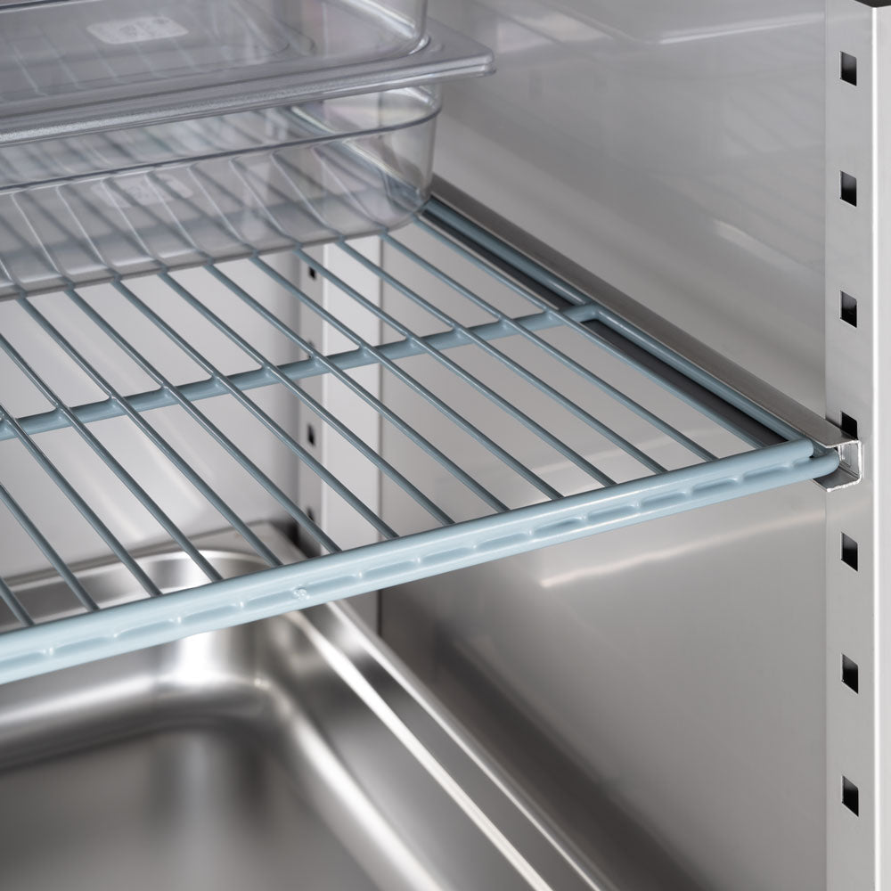 Stalgast Starline Doppeltür-Kühlschrank, Edelstahl, GN 2/1, 1480x830x2010 mm (BxTxH)