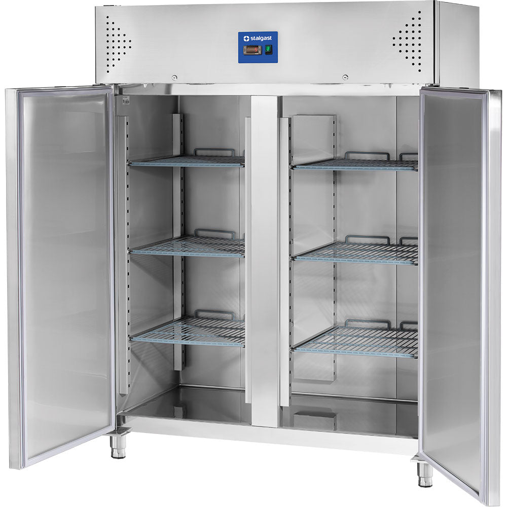 Stalgast Starline Doppeltür-Kühlschrank, Edelstahl, GN 2/1, 1480x830x2010 mm (BxTxH)
