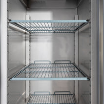 Stalgast Starline Edelstahl Tiefkühlschrank mit Rädern, GN 2/1, 740x830x2010 mm (BxTxH), 650 L