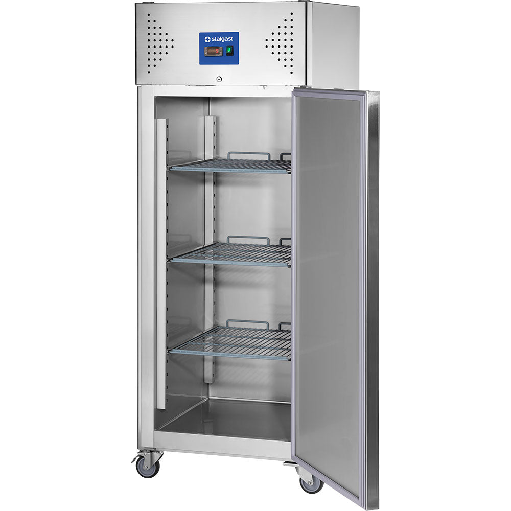 Stalgast Starline Edelstahl Tiefkühlschrank mit Rädern, GN 2/1, 740x830x2010 mm (BxTxH), 650 L