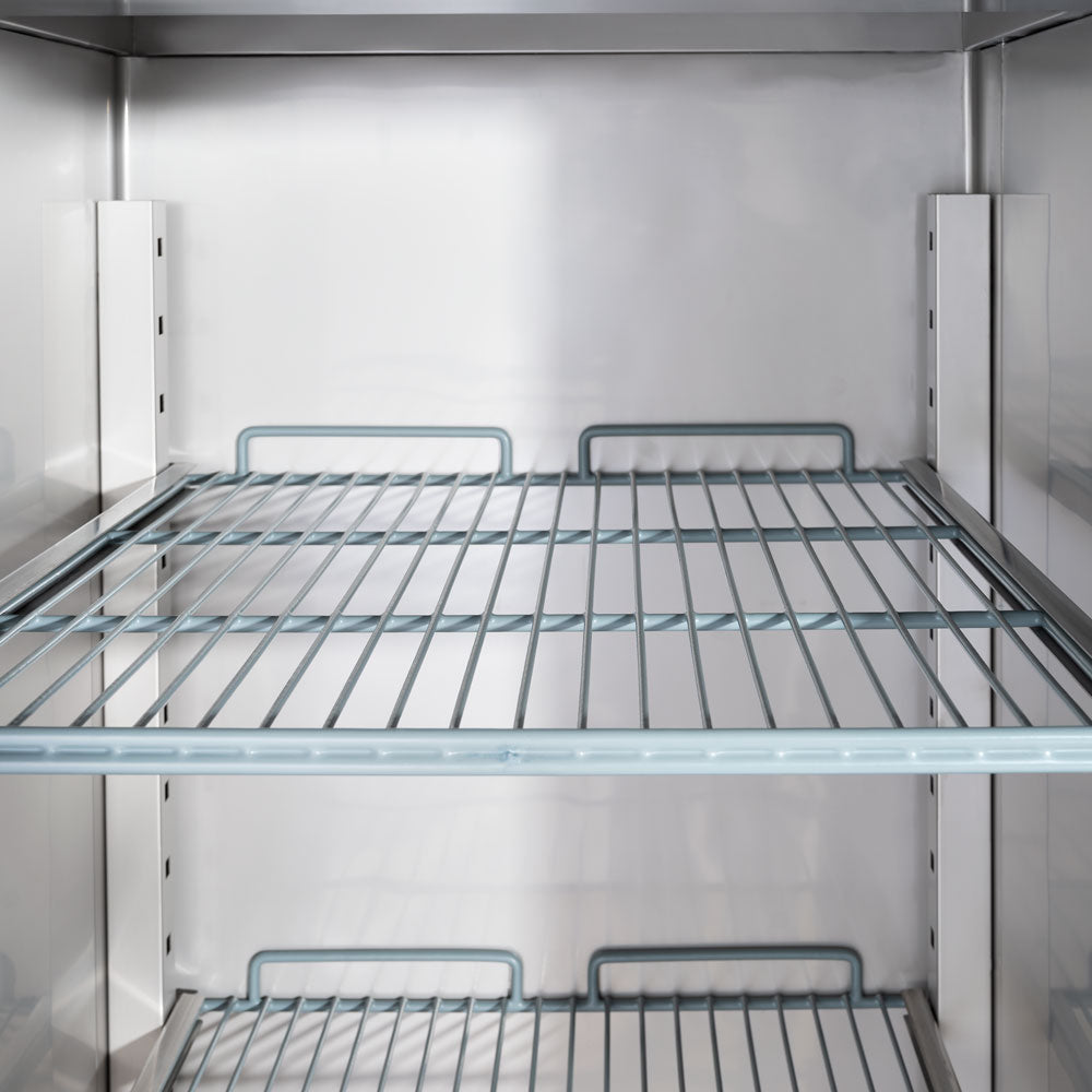 Stalgast Starline Edelstahl-Tiefkühlschrank, GN 2/1, 740x830x2010 mm (BxTxH), 0,48 kW