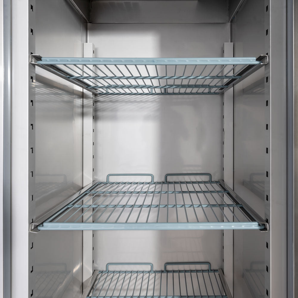 Stalgast Starline Edelstahl-Tiefkühlschrank, GN 2/1, 740x830x2010 mm (BxTxH), 0,48 kW