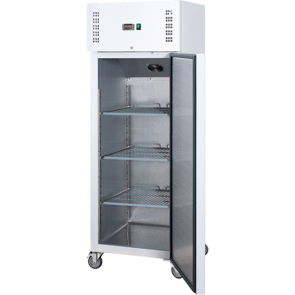 Stalgast Starline Kühlschrank GN 2/1, weiß, fahrbar, 680x810x2000 (BxTxH), 0,175 kW