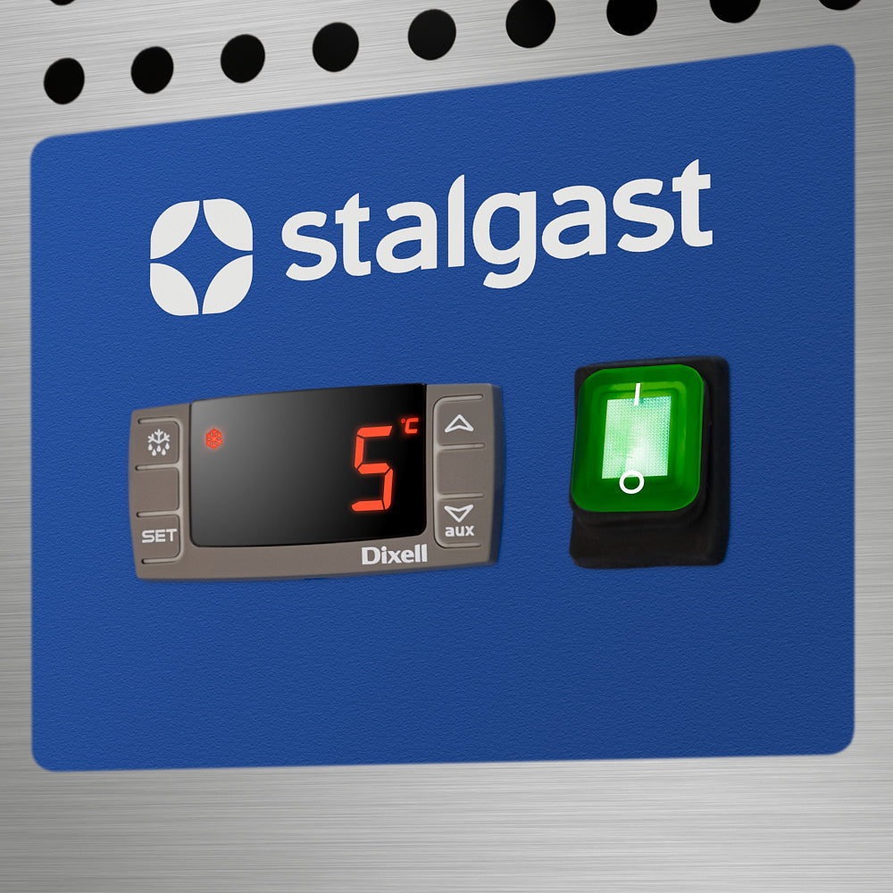 Stalgast Starline Tiefkühltisch, 2-türig, GN 1/1, 1360x700x850 (BxTxH), ohne Aufkantung