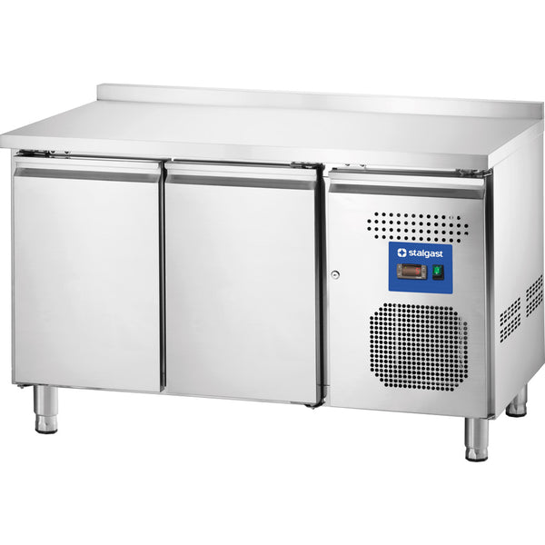 Stalgast Starline Kühltisch, 2-türig, GN1/1, 1360x700x850 mm (BxTxH), mit Aufkantung
