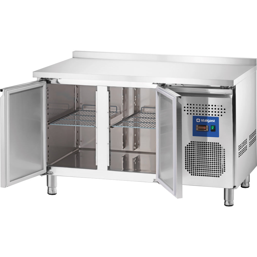 Stalgast Starline Kühltisch, 2-türig, GN1/1, 1360x700x850 mm (BxTxH), mit Aufkantung