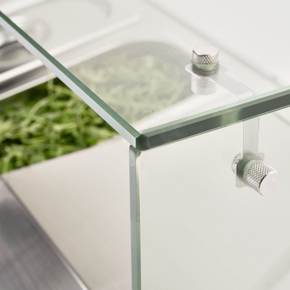 Stalgast Starline Pizzakühlaufsatz, 7x GN 1/3, Edelstahl 1600x395x440 mm (BxTxH)