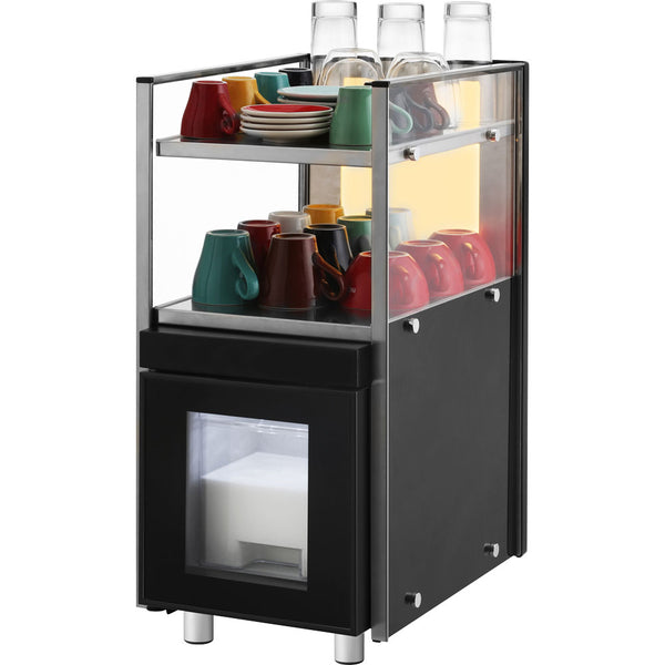Stalgast Milchkühlschrank mit Tassenwärmer, 2 beheizbare Ebenen, 310x430x640 mm (BxTxH), 0,17 kW