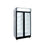 Stalgast Glastür-Kühlschrank mit Werbedisplay, zwei Flügeltüren, 870x605x1996 (BxTxH)
