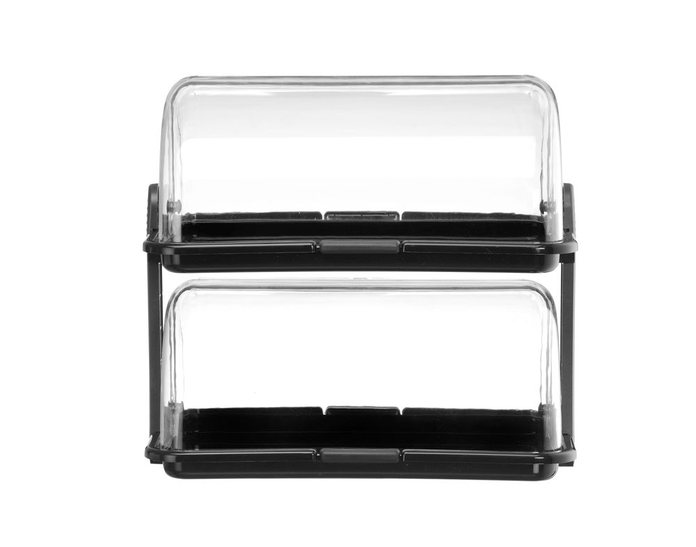 HENDI Rolltop-Display, schwarz 380x260x355 mm