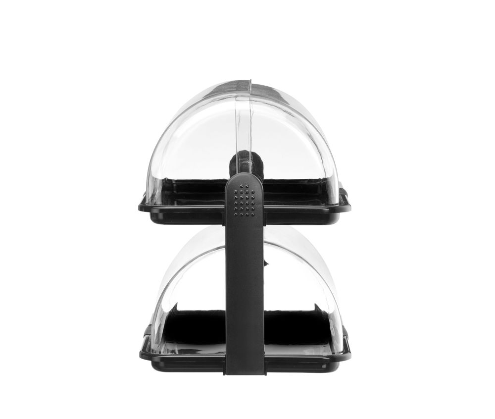 HENDI Rolltop-Display, schwarz 380x260x355 mm