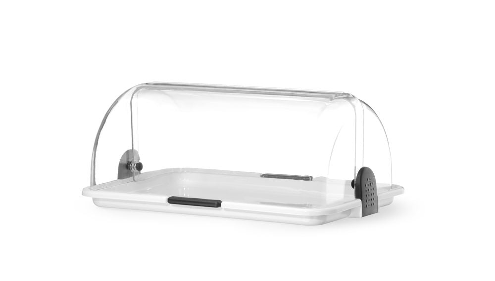 HENDI Rolltop-Display, weiß380x260x170 mm