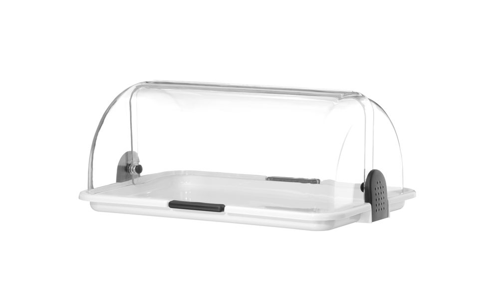 HENDI Rolltop-Display, weiß380x260x170 mm