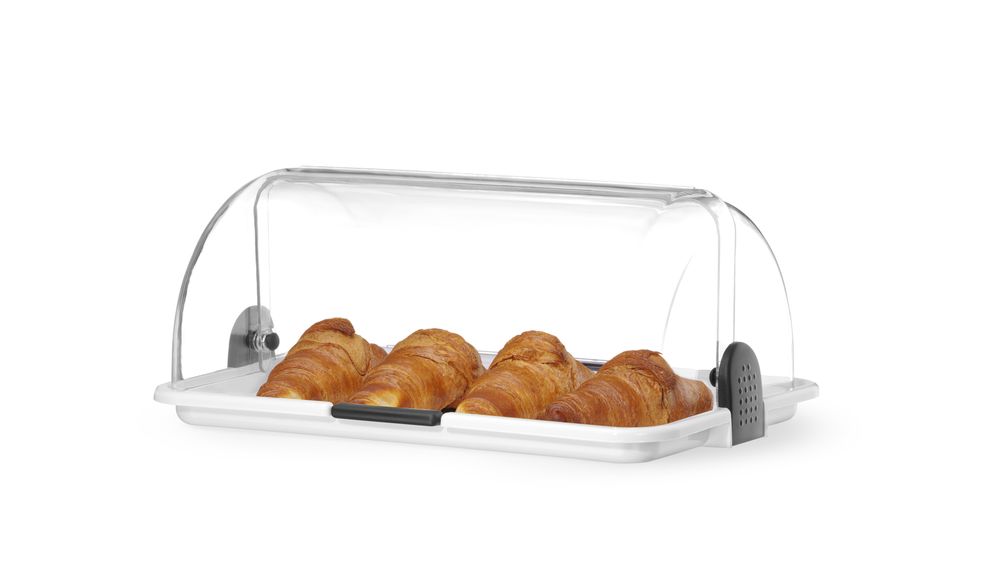 HENDI Rolltop-Display, weiß380x260x170 mm