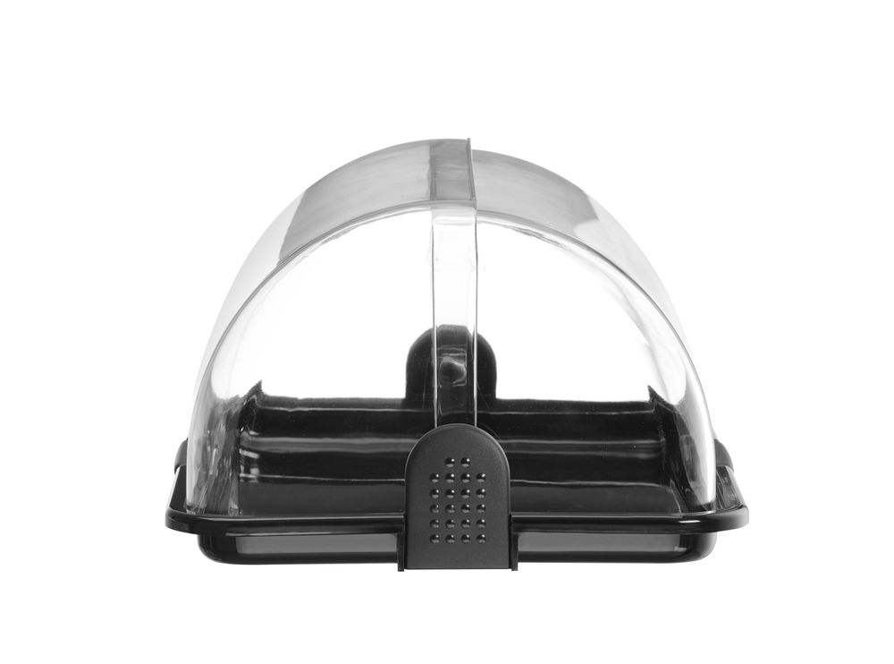 HENDI Rolltop-Display, schwarz 465x315x195 mm