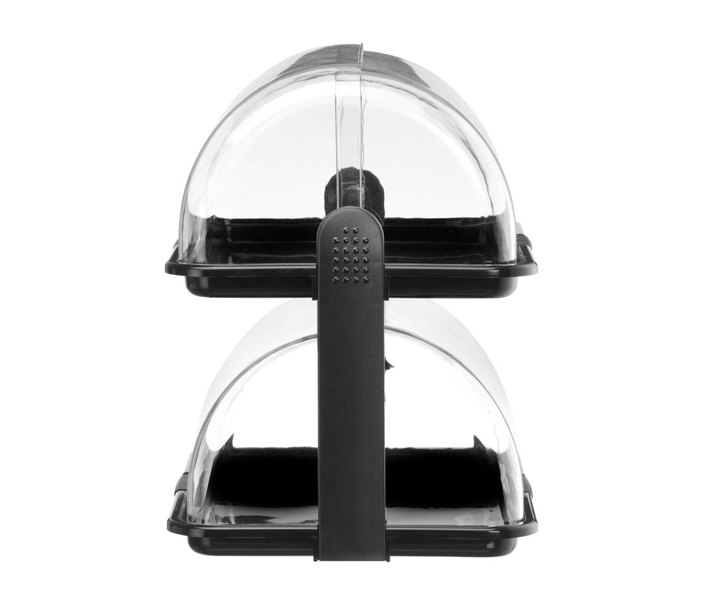 HENDI Rolltop-Display, schwarz 475x325x415 mm