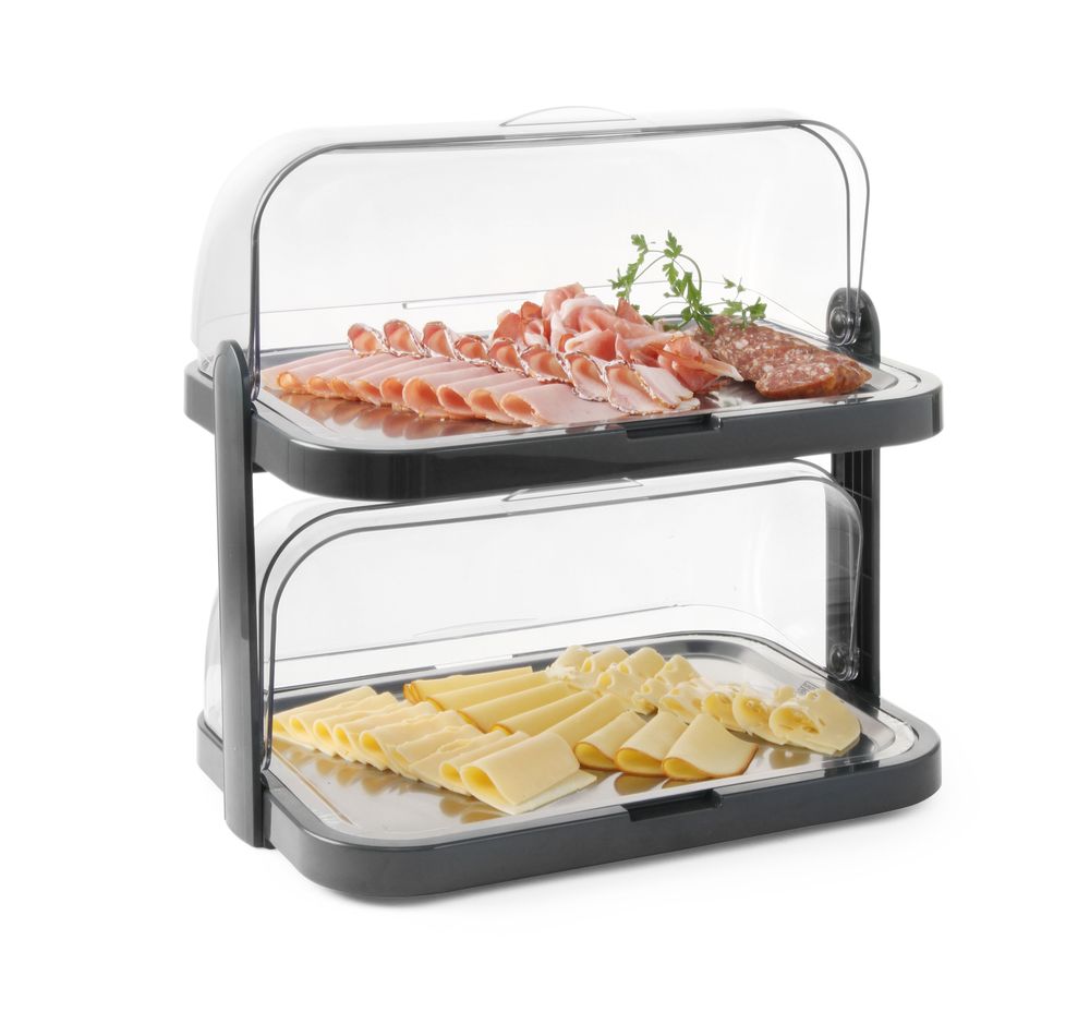 HENDI Roll-Top-Kühldisplay, doppelt