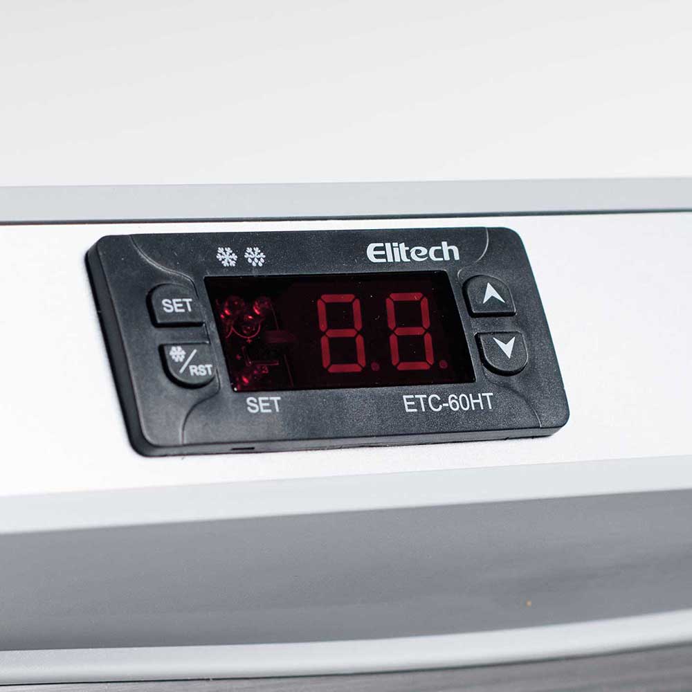 Stalgast weißer Kühlschrank GT66 mit Glastür, 258 Liter