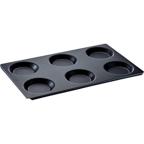 Stalgast antihaftbeschichtetes Backblech/Muldenblech für 6 Eier, GN1/1