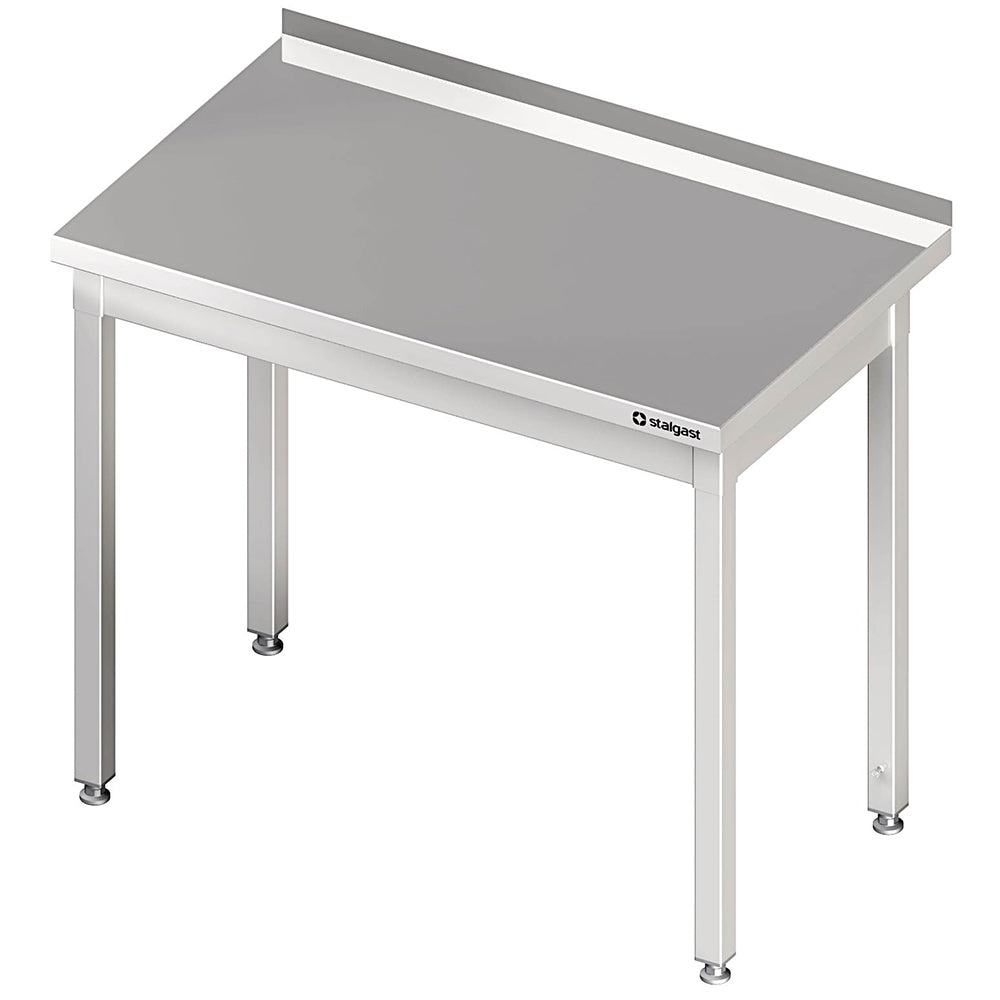 Stalgast Arbeitstisch ohne Grundboden, 1100x600x850 mm, ohne Verstrebung, mit Aufkantung, verschweißt