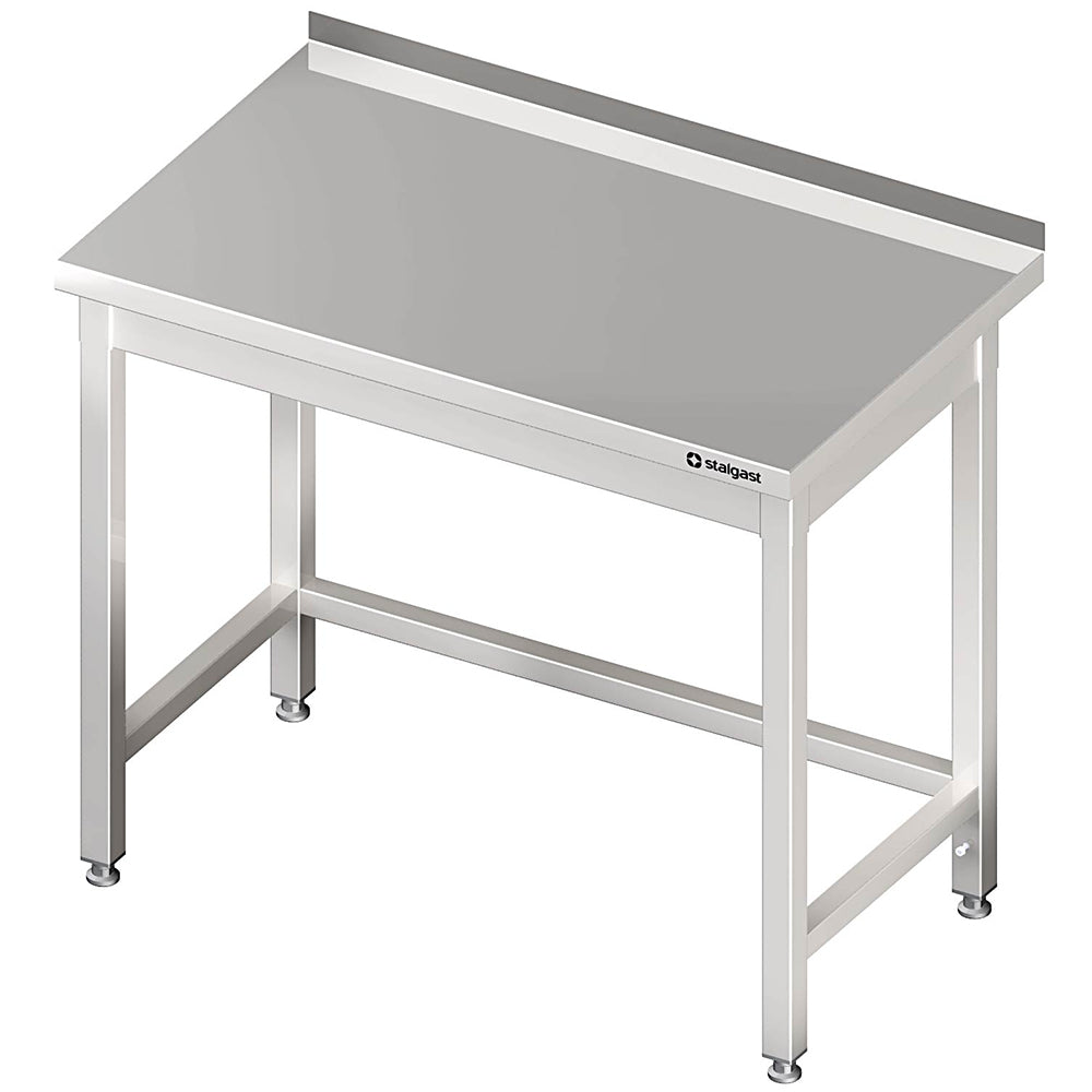 Stalgast Arbeitstisch ohne Grundboden, 1800x600x850 mm, mit Verstrebung, mit Aufkantung, verschweißt