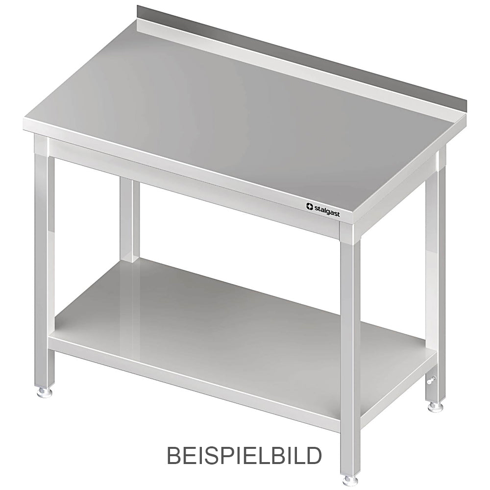 Stalgast Arbeitstisch mit Grundboden, 800x700x850 mm, ohne Aufkantung, verschweißt