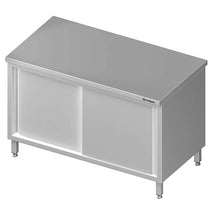 Stalgast Durchreicheschrank mit Schiebetüren, 1700x600x850 mm, ohne Aufkantung, verschweißt