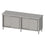 Stalgast Durchreicheschrank mit Schiebetüren 2000x600x850 mm, ohne Aufkantung, verschweißt