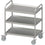 Stalgast Servierwagen "PRO" mit drei Böden, 800x600 mm, verschweißt