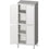 Stalgast Hochschrank mit Flügeltüren 800x700x2000 mm mit zwei Schrankräumen, verschweißt