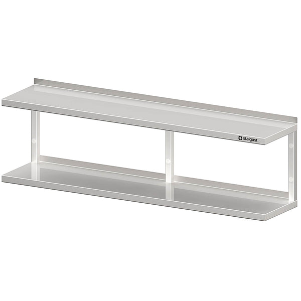 Stalgast Doppel-Wandbord mit Profilen 2000x400x390 mm, verschweißt