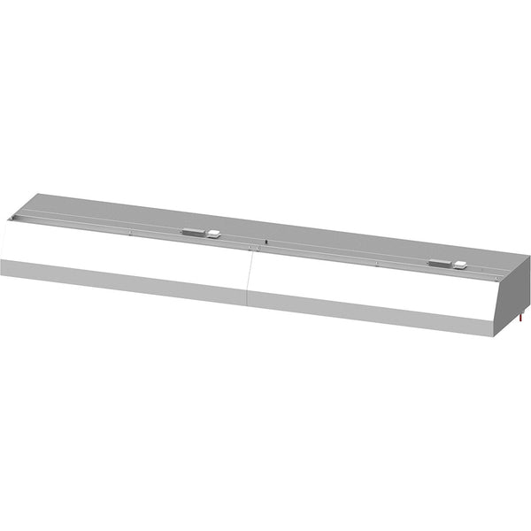 Stalgast Wandhaube "Basic Line", Trapezform 5000 mm x 800 mm mit Flammschutzfilter Typ B