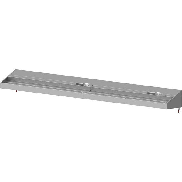 Stalgast Wandhaube "Basic Line", Schrägform 5000 mm x 1200 mm mit Flammschutzfilter Typ B
