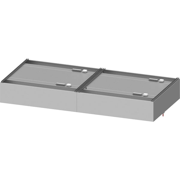 Stalgast Deckenhaube "Basic Line", Kastenform 3800 mm x 1800 mm mit Flammschutzfilter Typ B