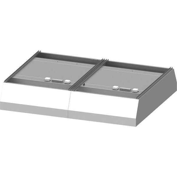 Stalgast Deckenhaube "Basic Line", Trapezform 2200 mm x 1800 mm mit Flammschutzfilter Typ B