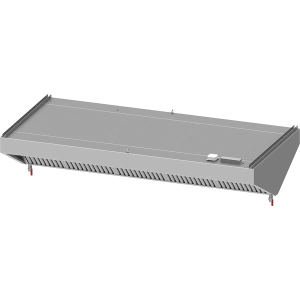 Stalgast Deckenhaube "Basic Line", Schrägform 2300 mm x 1200 mm mit Flammschutzfilter Typ B