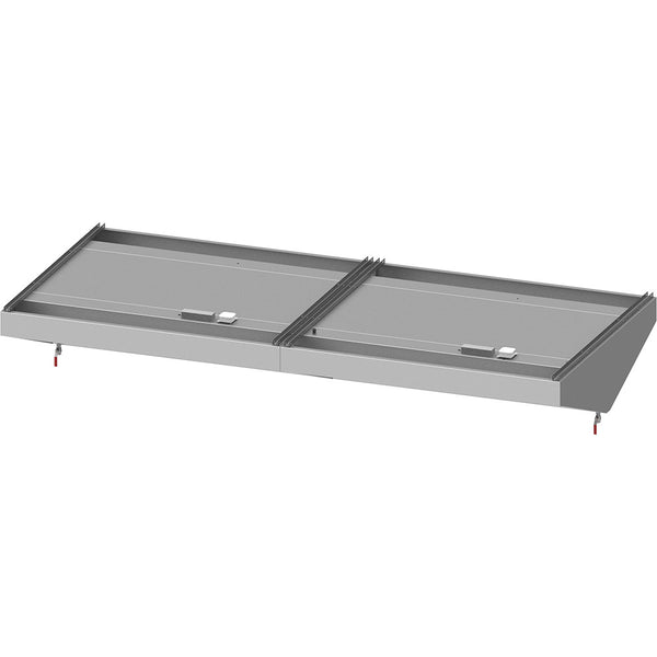 Stalgast Deckenhaube "Basic Line", Schrägform 3800 mm x 1500 mm mit Flammschutzfilter Typ B